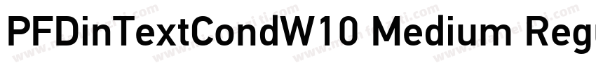 PFDinTextCondW10 Medium Regular字体转换